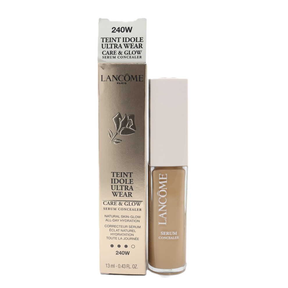 (240 W) Lancome Teint Idole Ultra Wear Care And Glow Serum Concealer 0.43oz  New