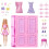 Mattel Barbie Wardrobe Marze 3.0 + Doll Set 1
