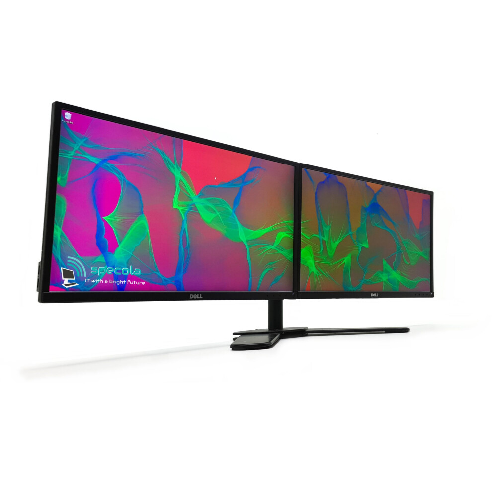 Dell Dual Screen 2x24" HD Monitors - (1920 x 1200) - 1xDVI/1xVGA