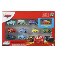 Mattel Disney Pixar Cars Mini Racers 10-pack av samlarleksaker för barn och samlare från 3 år