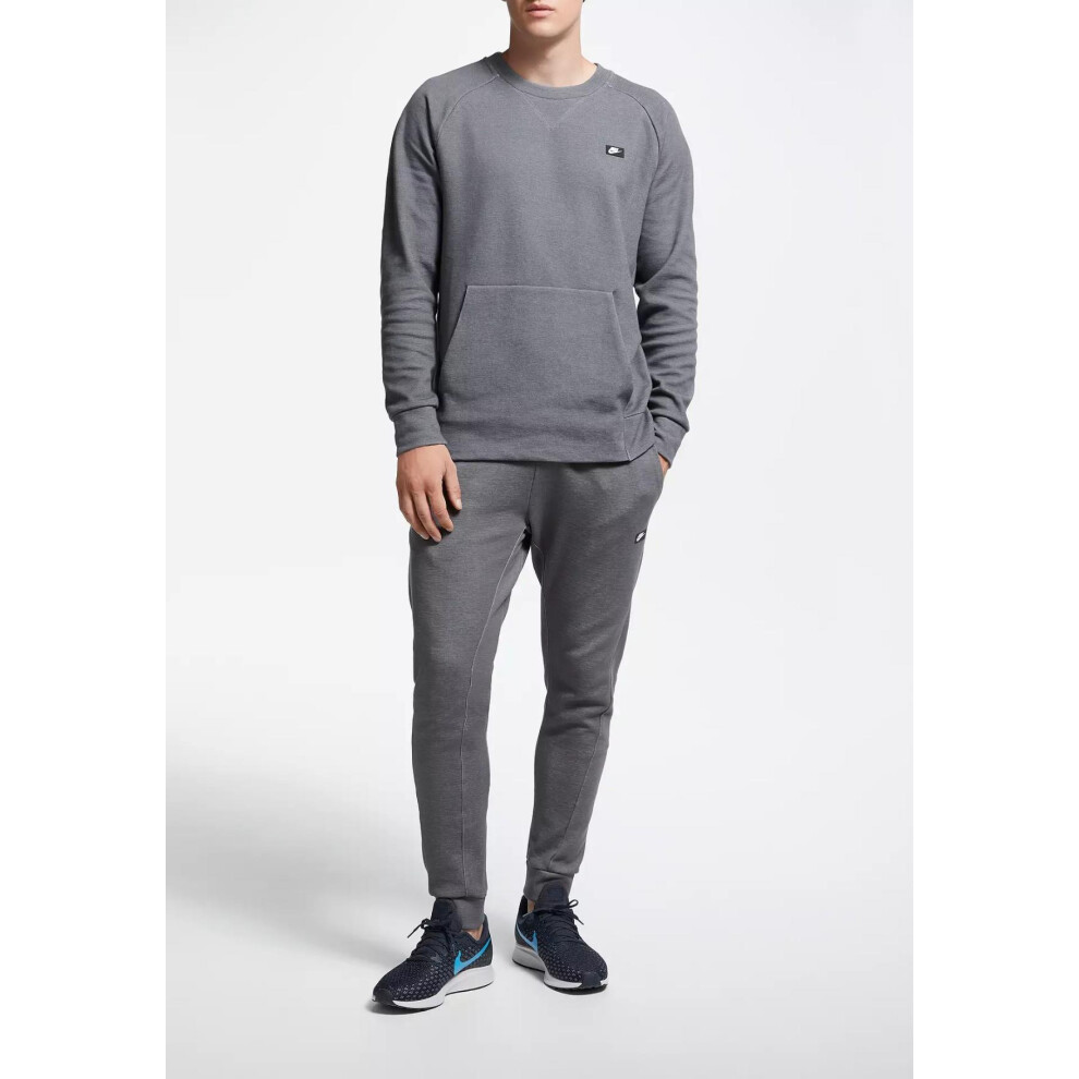 Nike (, Medium) Sportswear Optic Crewneck Tracksuit Grey