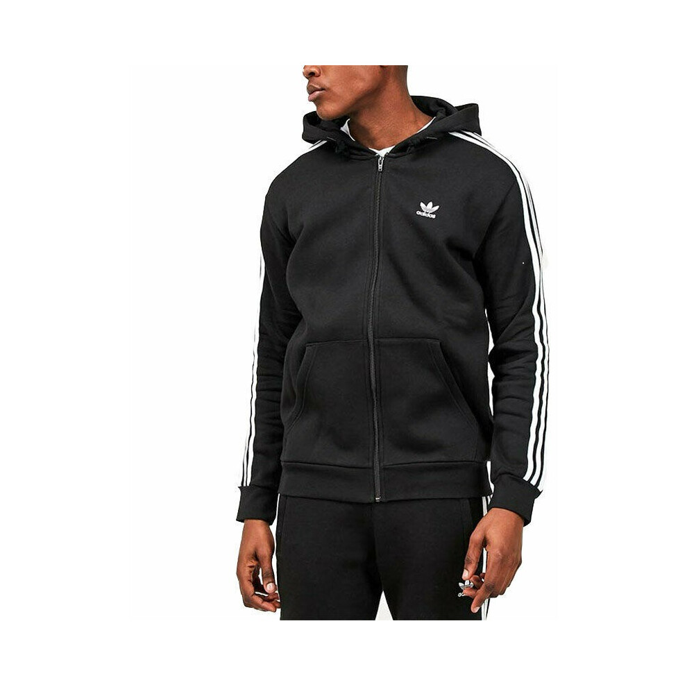 (Black, Small) Adidas Mens Stripe Jacket