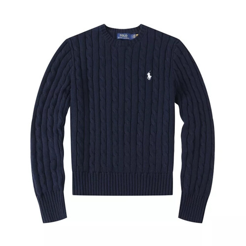 (Navy blue, S) Women Crew Neck Sweatshirt Solid Jumper Long Sleeve Pullover Sweater