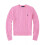 (Pink, M) Women Crew Neck Sweatshirt Solid Jumper Long Sleeve Pullover Sweater 1