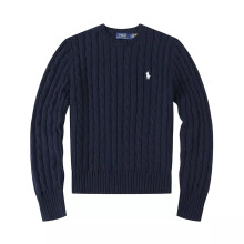 (Navy blue, XL) Women Crew Neck Sweatshirt Solid Jumper Long Sleeve Pullover Sweater