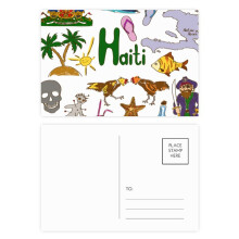Haiti Landscap Animals National Flag Postcard Set Birthday Mailing Thanks Greeting Card
