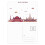 Vienna Austria Flat Landmark Pattern Postcard Set Birthday Mailing Thanks Greeting Card 1