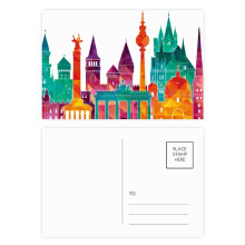 Germany Building Set Architecture Postcard Set Birthday Mailing Thanks Greeting Card