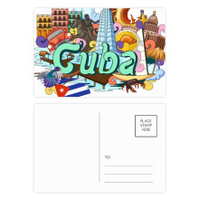 Guantanamo Trinidad Cuba Graffiti Postcard Set Birthday Mailing Thanks Greeting Card