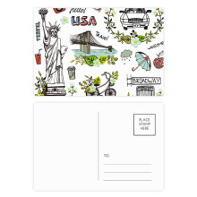 sp new york america graffiti postcard set birthday mailing thanks greeting card