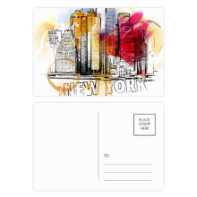 New York City America The United States Postcard Set Birthday Mailing Thanks Greeting Card