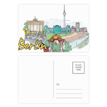 Germany Berlin Landmark Architecture Postcard Set Birthday Mailing Thanks Greeting Card