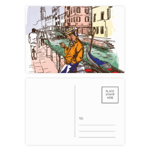 Italy Venice Landscape National Pattern Postcard Set Birthday Mailing Thanks Greeting Card
