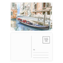 Italy Venice Landmark National Pattern Postcard Set Birthday Mailing Thanks Greeting Card