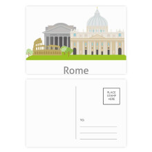Italy Rome Landscape National Landmark Postcard Set Birthday Mailing Thanks Greeting Card