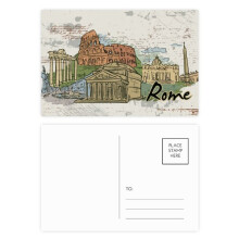 Italy Rome Landscape Landmark Nation Postcard Set Birthday Mailing Thanks Greeting Card