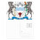 Botswana National Emblem Country Postcard Set Birthday Mailing Thanks Greeting Card 1