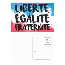 Liberte Egalite Fraternite France Mark Flag Postcard Set Birthday Mailing Thanks Greeting Card