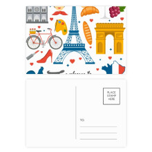 National Flag Architecture France Postcard Set Birthday Mailing Thanks Greeting Card