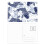 Carp Wave Blue Pattern Japan Postcard Set Birthday Mailing Thanks Greeting Card 1