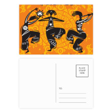 Dance People Mexico Totems Mexican Flute Postcard Set Birthday Mailing Thanks Greeting Card
