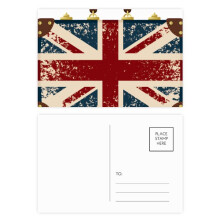Union Jack Retro Suitcase Britain UK Flag Culture Postcard Set Birthday Mailing Thanks Greeting Card