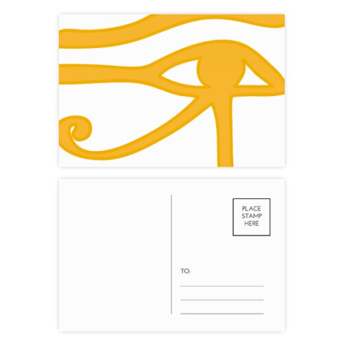 Ancient Egypt Eye Decoration Pattern Postcard Set Birthday Mailing Thanks Greeting Card