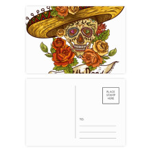 Sombrero Suger l Mexico Day of the Dead Postcard Set Birthday Mailing Thanks Greeting Card