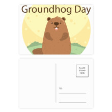 US and Canada Groundhog Day February Postcard Set Birthday Mailing Thanks Greeting Card