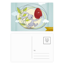 happy easter festival bunny  postcard set birthday mailing thanks greeting card