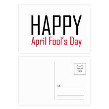 Celebrate April Fool's Day Festival Holiday Postcard Set Birthday Mailing Thanks Greeting Card