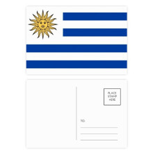 Uruguay National Flag South America Country Postcard Set Birthday Mailing Thanks Greeting Card