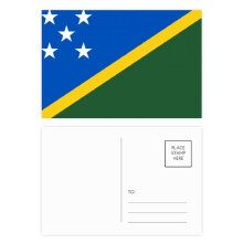 mon Islands National Flag Oceania Country Postcard Set Birthday Mailing Thanks Greeting Card