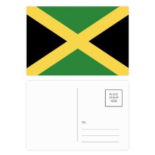Jamaica National Flag North America Country Postcard Set Birthday Mailing Thanks Greeting Card