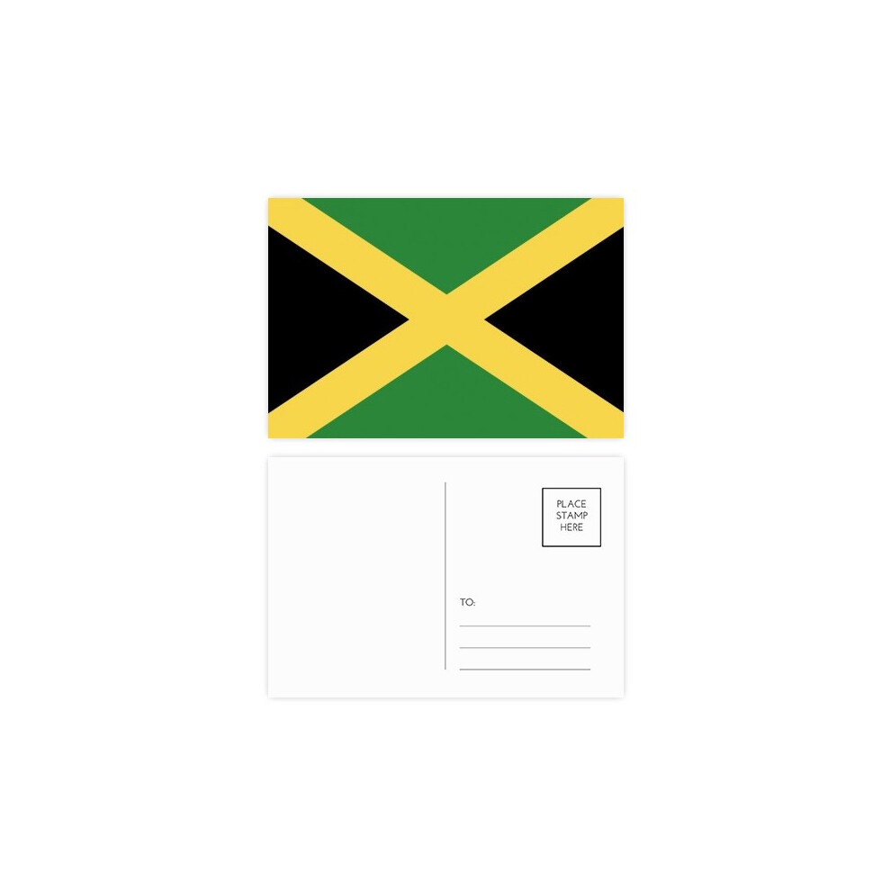 Jamaica National Flag North America Country Postcard Set Birthday Mailing Thanks Greeting Card-image-OPC-PFJMBXD-NEW