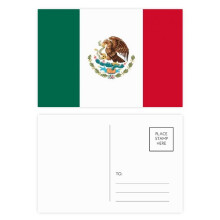 Mexico National Flag North America Country Postcard Set Birthday Mailing Thanks Greeting Card