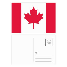 Canada National Flag North America Country Postcard Set Birthday Mailing Thanks Greeting Card