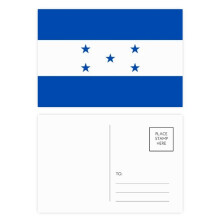 Honduras National Flag North America Country Postcard Set Birthday Mailing Thanks Greeting Card