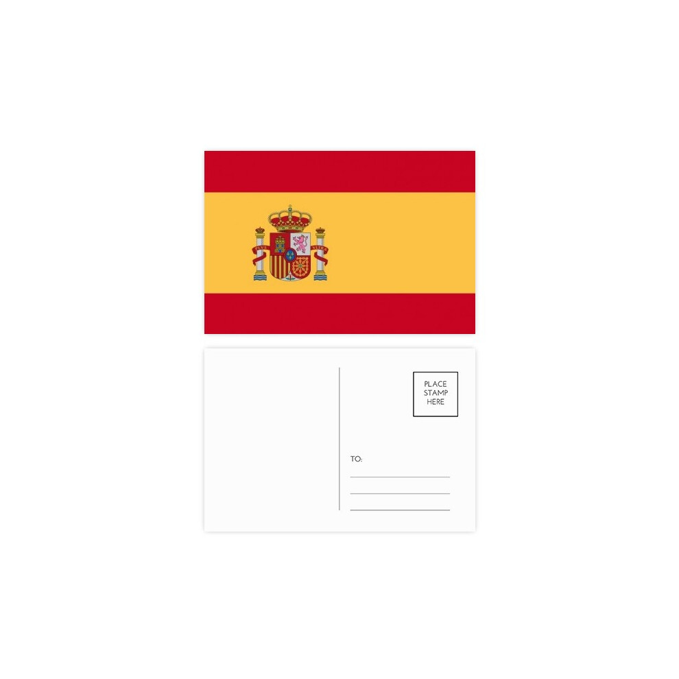 spain national flag eu country postcard set birthday mailing thanks greeting card-image-OPC-PFJMBXQ-NEW