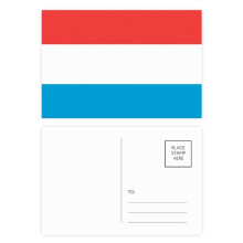 luxembourg national flag eu country postcard set birthday mailing thanks greeting card