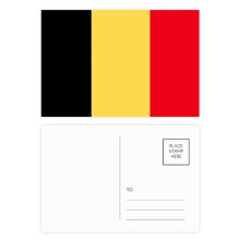 belgium national flag eu country postcard set birthday mailing thanks greeting card