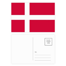 denmark national flag eu country postcard set birthday mailing thanks greeting card