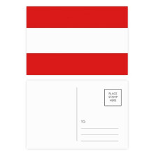 austria national flag eu country postcard set birthday mailing thanks greeting card