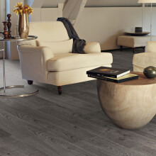 Set of 36 Self-Adhesive PVC Flooring Planks Floorboard Planks, Dark Grey