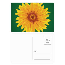 Yellow Sunflower Flower Postcard Set Birthday Mailing Thanks Greeting Card