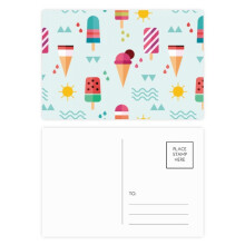 Sun Mountain River Popsicle Sweet Ice Postcard Set Birthday Mailing Thanks Greeting Card