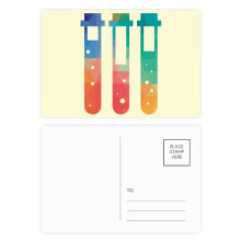 Different Liquids Test Tubes Chestry Postcard Set Birthday Mailing Thanks Greeting Card