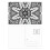 Black White Arabic Style Pattern Postcard Set Birthday Mailing Thanks Greeting Card 1