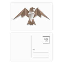 Geometric  Eagle Origa Pattern Postcard Set Birthday Mailing Thanks Greeting Card
