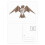 Geometric  Eagle Origa Pattern Postcard Set Birthday Mailing Thanks Greeting Card 1